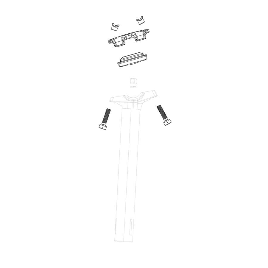 Kit de abrazadera para tija de sillín RockShox - Reverb/Reverb Stealth C1 (2020)
