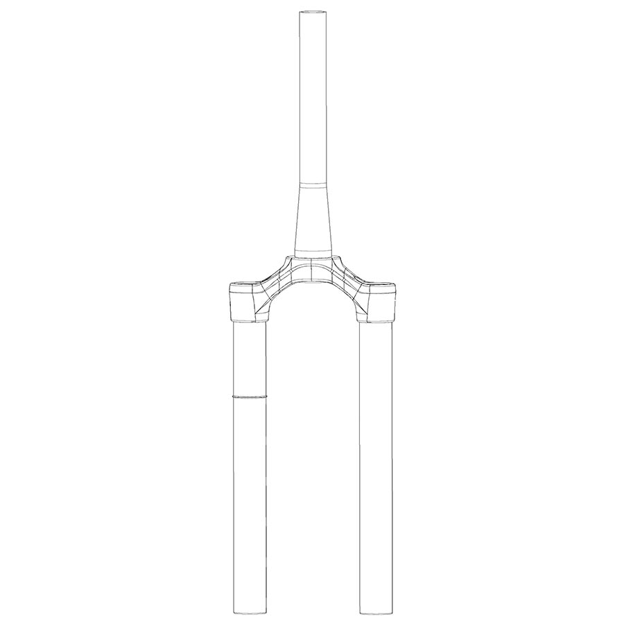 RockShox CSU - DebonAir 29" 15x110 mm 42 mm Tubo de dirección cónico OS Pike B1-B2 Pike Select/Select+ 2020 Diffusion BLK