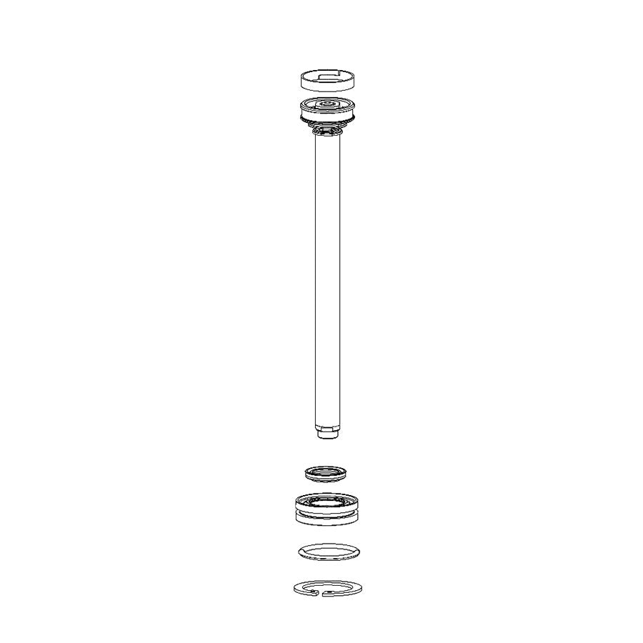 Conjunto de cabezal de sellado del amortiguador de rebote RockShox/perno del eje (2014-2016, SID, 27,5"/29", A3)