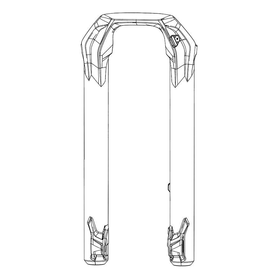 RockShox Lower Leg BoXXer C1 27.5" 20 x 110 mm Boost Spacing Diffusion BLK