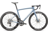 Bicicleta Specialized Tarmac S-Works Ltd 2024, color satinado glacial metalizado/blanco metalizado brillante plata 61