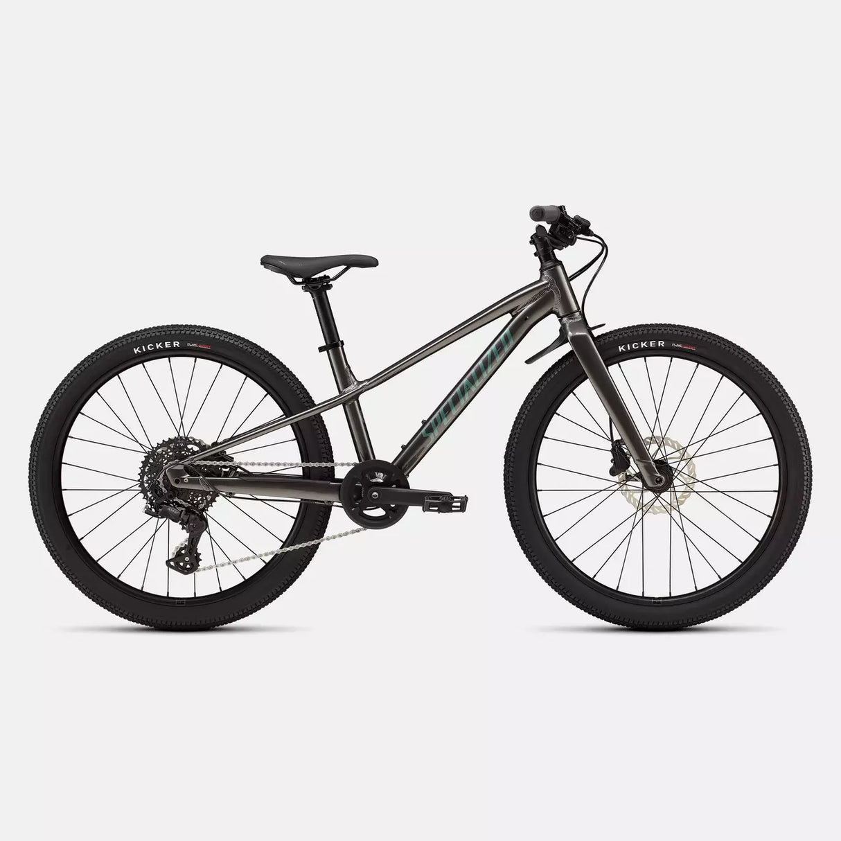 Bicicleta Specialized Riprock 24 2026 color humo/fiordo metalizado 24