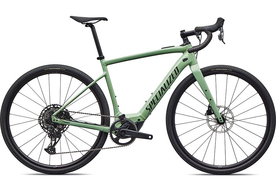 Bicicleta Specialized Creo Sl E5 Comp 2026, color pistacho brillante/ahumado, 52"