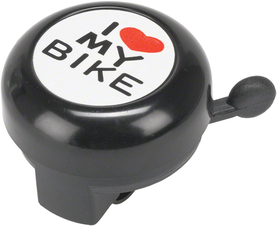 Dimensión "Amo mi bicicleta" Timbre negro
