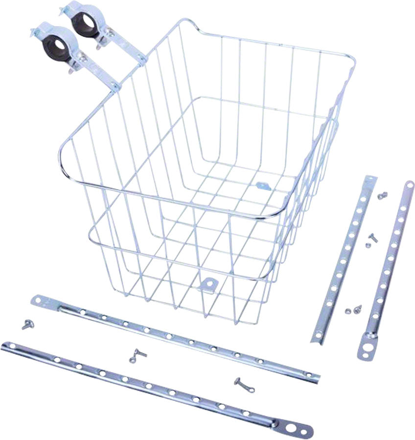 Cesta delantera Wald 1512 con patas ajustables plateada