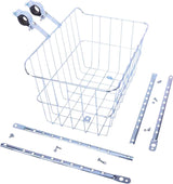 Cesta delantera Wald 1512 con patas ajustables plateada
