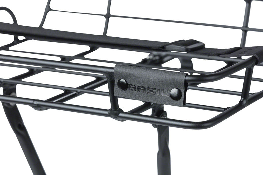 Basil Portland Front Rack Aluminum Black