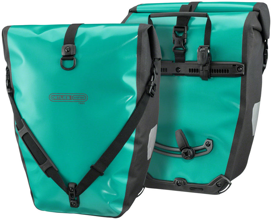 Alforjas Ortlieb Back-Roller Free - 40L Par Lagoon/Negro