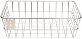 Cesta en zigzag Timber to Town de Portland Design Works - Plateada mediana