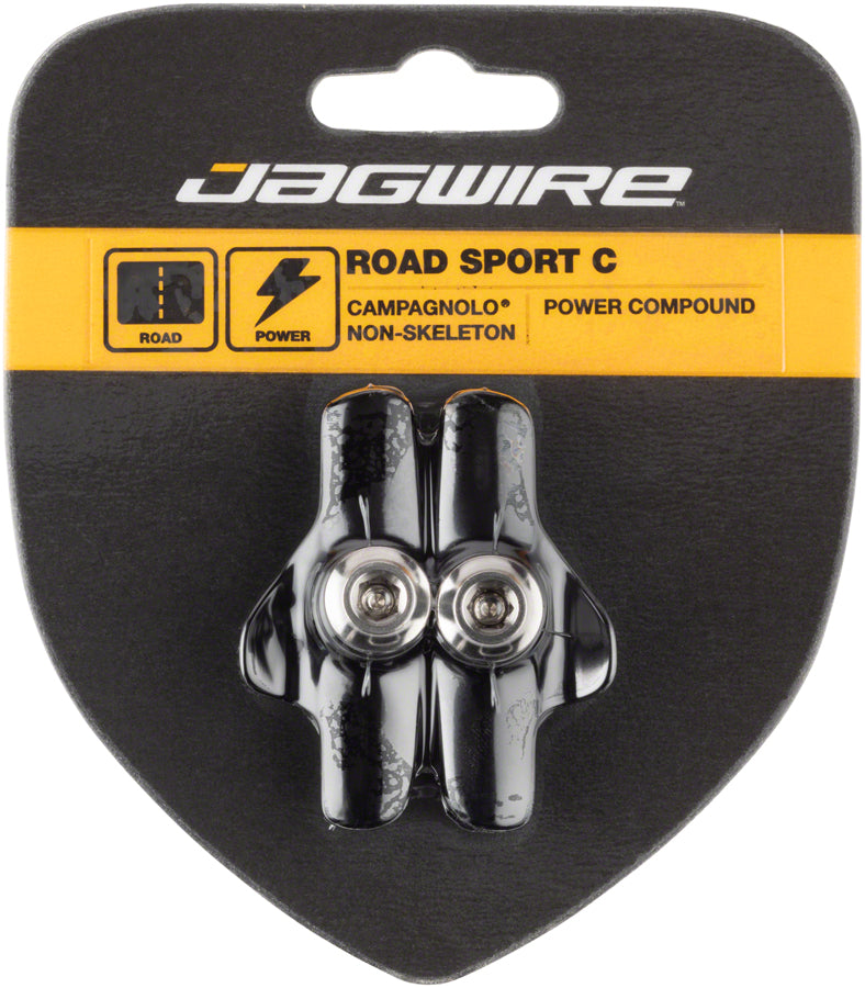 Pastillas de freno Jagwire Road Sport C Campagnolo sin esqueleto negras