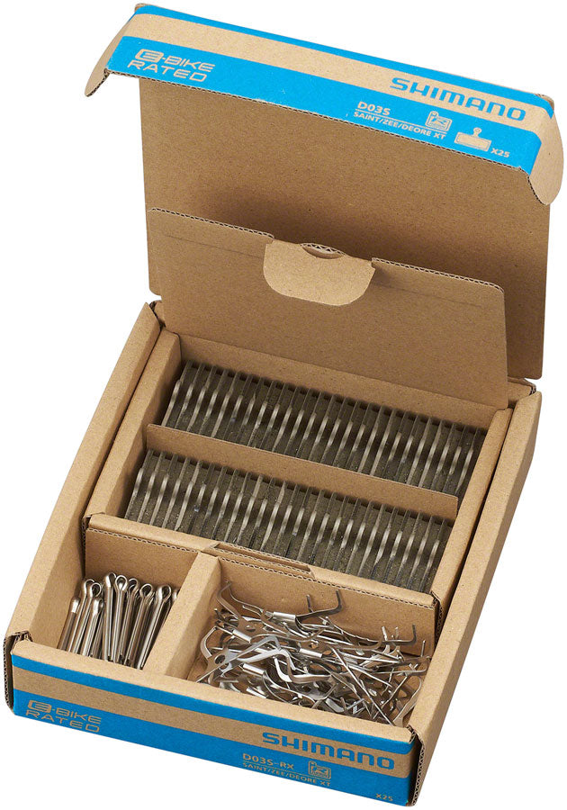 Shimano D03S-RX Disc Brake Pads Springs - Resin Compound, Stainless Steel Backplate