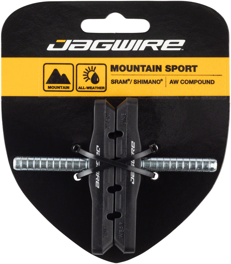 Pastillas de freno Jagwire Mountain Sport de poste liso, negras