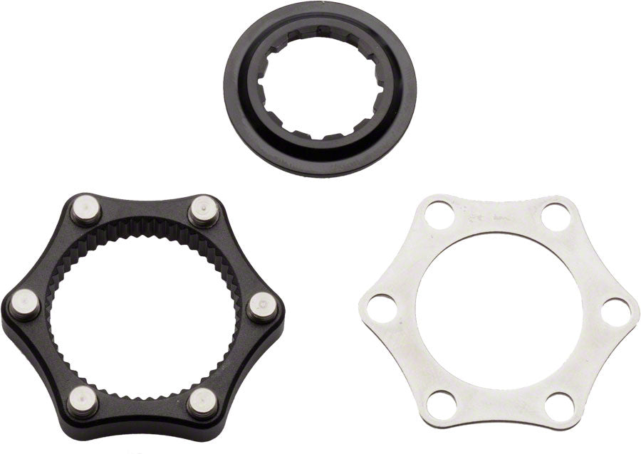Kit adaptador de rotor de 6 pernos con bloqueo central Problem Solvers (cierre rápido y eje de 12 mm)