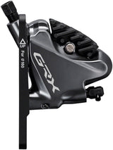Maneta de freno de disco/maneta de tija de sillín Shimano GRX ST-RX810-LA/BR-RX810, control remoto (delantero, hidráulico, montaje plano, pastillas de resina, negro)