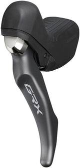 Maneta de freno de disco/maneta de tija de sillín Shimano GRX ST-RX810-LA/BR-RX810, control remoto (delantero, hidráulico, montaje plano, pastillas de resina, negro)