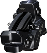Shimano Deore XT BR-M8220 Enduro Disc Brake Caliper - Front Rear Post Mount 4-Piston Includes P04C-MF Finned Metal Pads