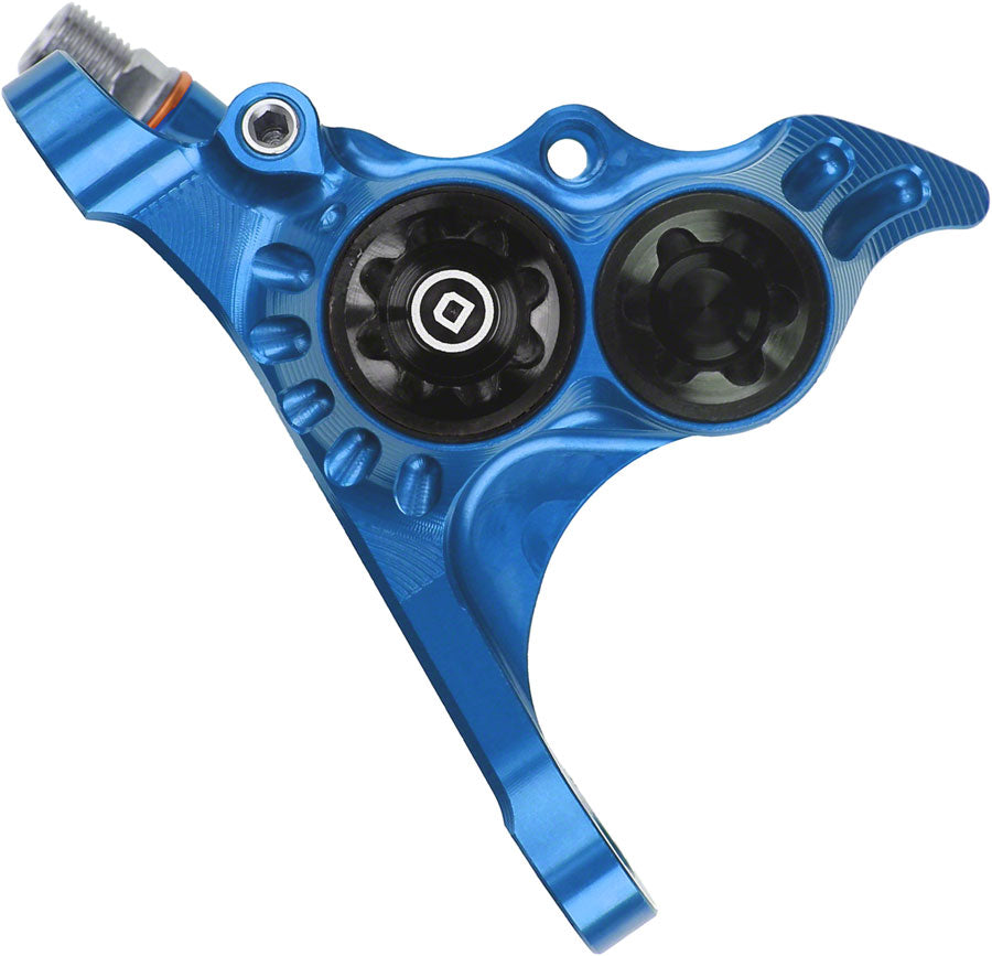 Pinza de freno de disco Hope RX4+ - Montaje plano delantero +20 mm, tipo DOT, azul
