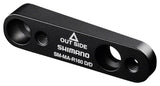 Adaptador de freno de disco Shimano SM-MA-R160D/D, rotor de 160 mm, pinza de montaje plano, cuadro de montaje plano