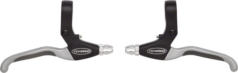 Manetas de freno de tracción lineal Tektro CL530-RS, color negro y plateado
