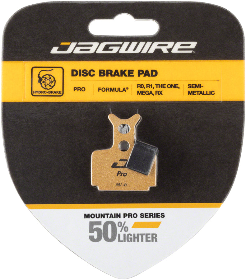 Pastillas de freno de disco semimetálicas con respaldo de aleación Jagwire Mountain Pro para Fórmula T1 R1 RX MEGA RO