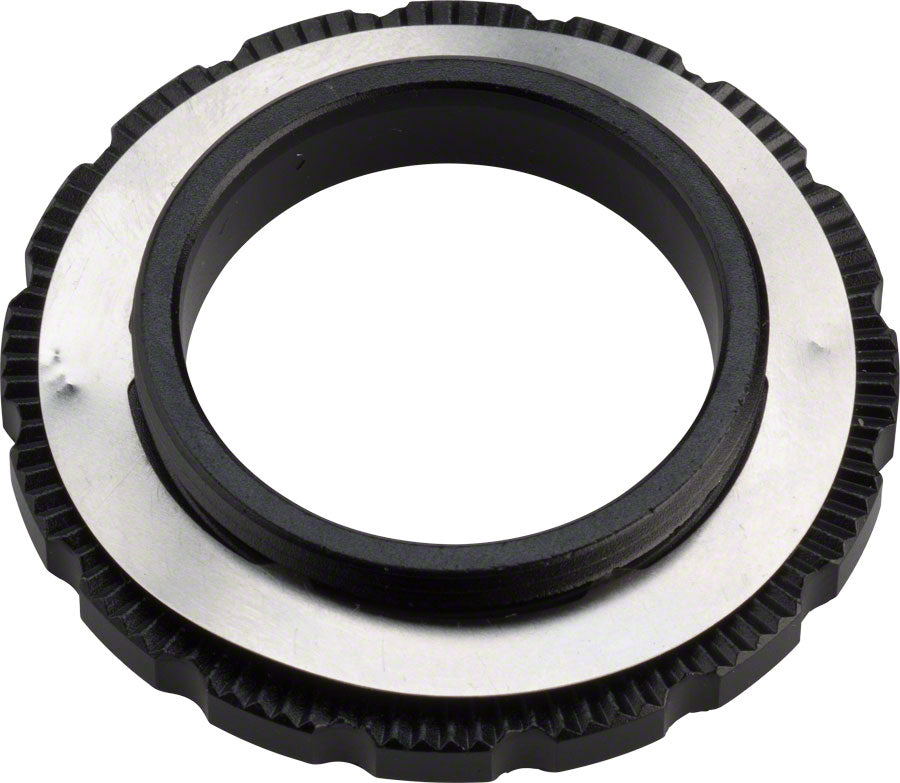 Anillo de bloqueo del rotor de disco Shimano XT M8010 con dentado exterior central para bujes con eje de 12/15/20 mm