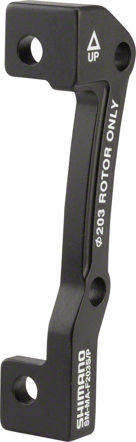 Adaptador de freno de disco Shimano R203S/P para rotor de 203 mm, pinza de 51 mm y cuadro de 74 mm