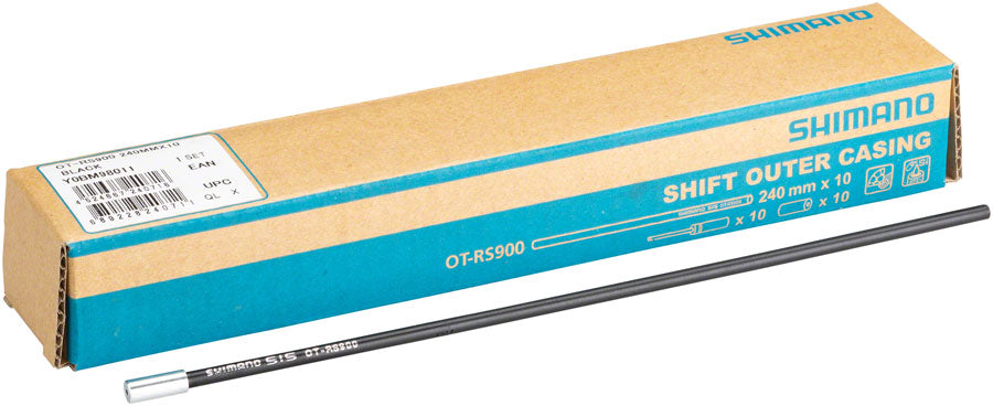 Funda de cable de cambio Shimano OT-RS900 (4 mm x 240 mm), color negro (10 unidades)