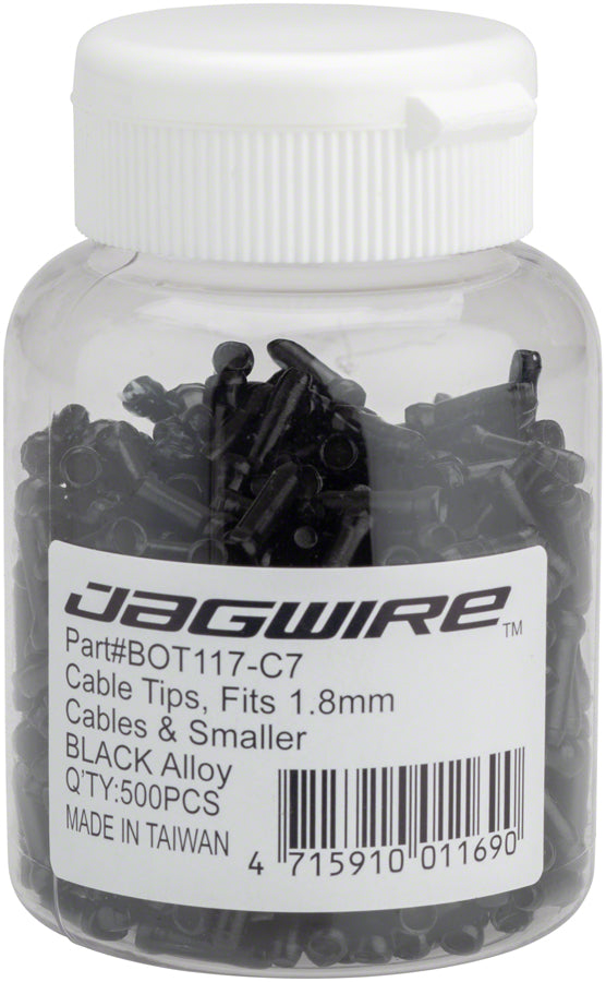 Crimpadora de extremos de cable Jagwire de 1,8 mm, color negro (botella/500)