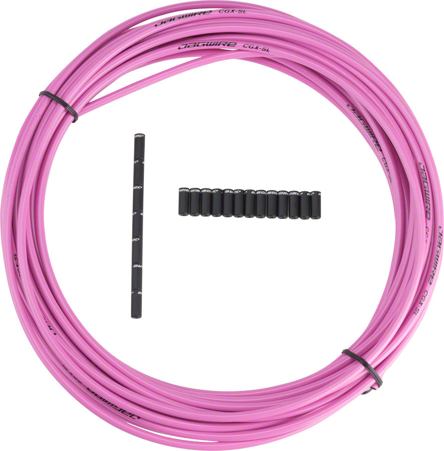 Carcasa de freno deportiva Jagwire de 5 mm con revestimiento Slick-Lube, rollo de 10 m, color rosa