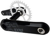 Juego de bielas e*thirteen TRS Race Carbon - Eje de 175 mm, 73 mm y 30 mm, interfaz de conexión e-thirteen P3, color negro