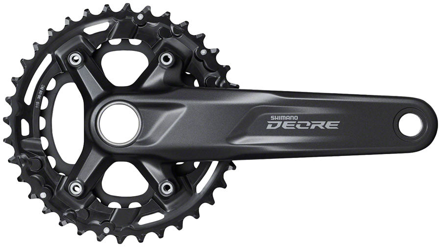Juego de bielas Shimano Deore FC-M5100-B2 - 170 mm, 11 velocidades, 36/26 dientes, 96/64 BCD, eje Hollowtech II, interfaz negra