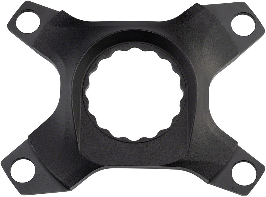 Araña Easton Assymetric CINCH: plato doble de 4 tornillos, color negro