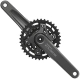 Juego de bielas Shimano CUES FC-U6000-2 - 175 mm, 9/10/11 velocidades, 36/22 dientes, asimétrico, 96 BCD, Hollowtech II BLK