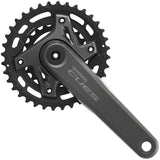 Juego de bielas Shimano CUES FC-U6000-2 - 175 mm, 9/10/11 velocidades, 36/22 dientes, asimétrico, 96 BCD, Hollowtech II BLK
