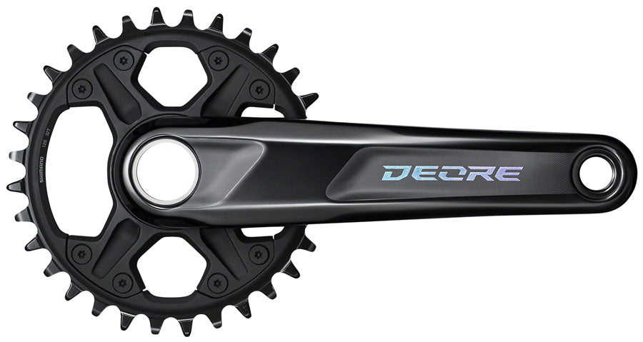 Juego de bielas Shimano Deore FC-M6130-1 (175 mm, 12 velocidades, 32 dientes), color negro