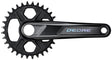 Shimano Deore FC-M6100-1 Crankset - 170mm 12-Speed 32t Black