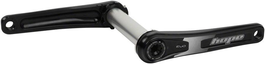 Juego de bielas Hope Evo para Fat Bike - 165 mm, montaje directo, eje de 30 mm para espaciado trasero de 170/177 mm, color negro