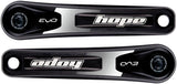 Hope Evo Crankset - 175mm Direct Mount 30mm Spindle For 157mm Super Boost Rear Spacing BLK