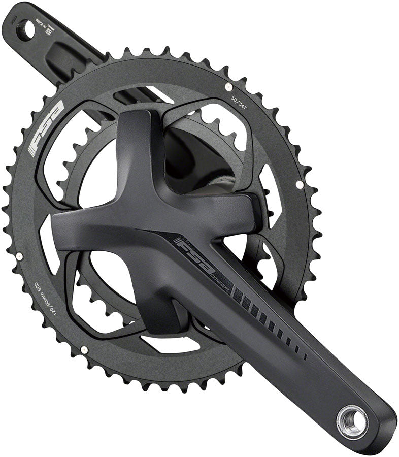 Juego de bielas Omega Full Speed ​​Ahead - 170 mm, 11 velocidades, 50/34 dientes, 120/90 BCD, interfaz de eje Full Speed ​​Ahead MegaExo 19, negro
