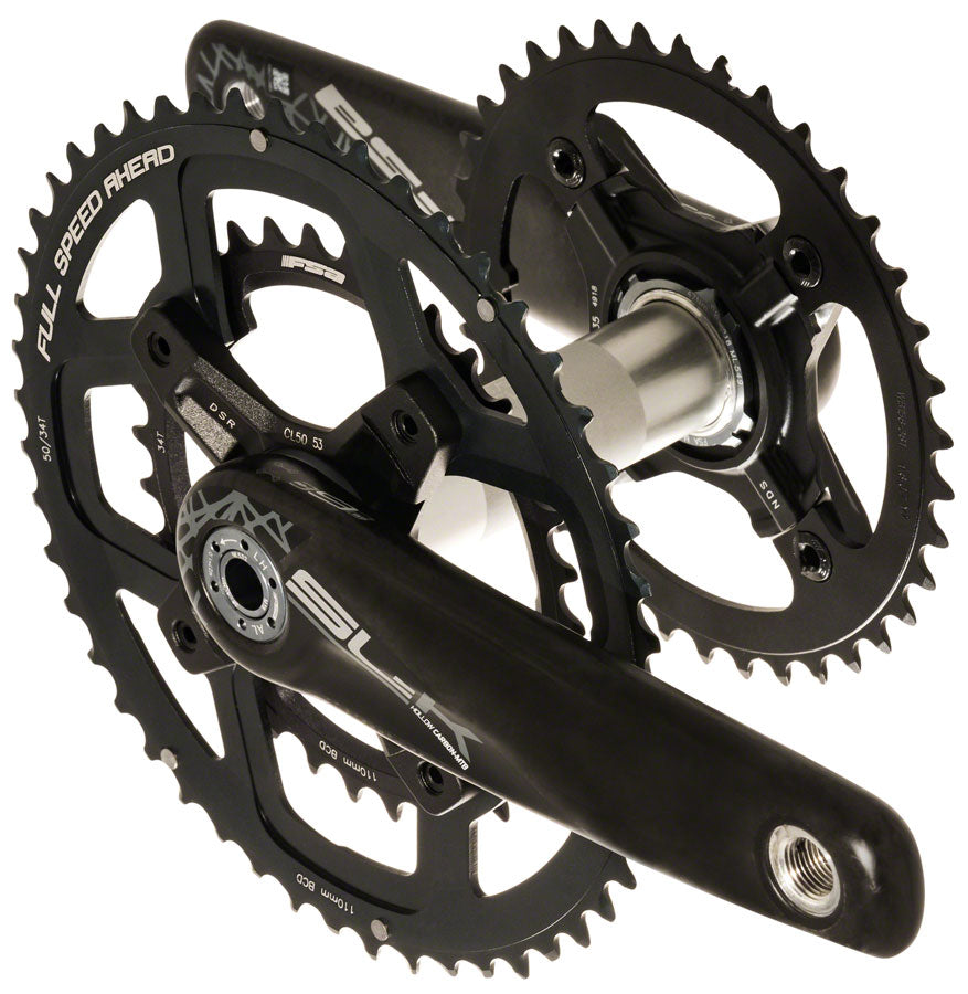 Juego de bielas traseras tándem Full Speed ​​Ahead SL-K Light BB392 - 170 mm, 50/34 dientes, montaje directo, negro