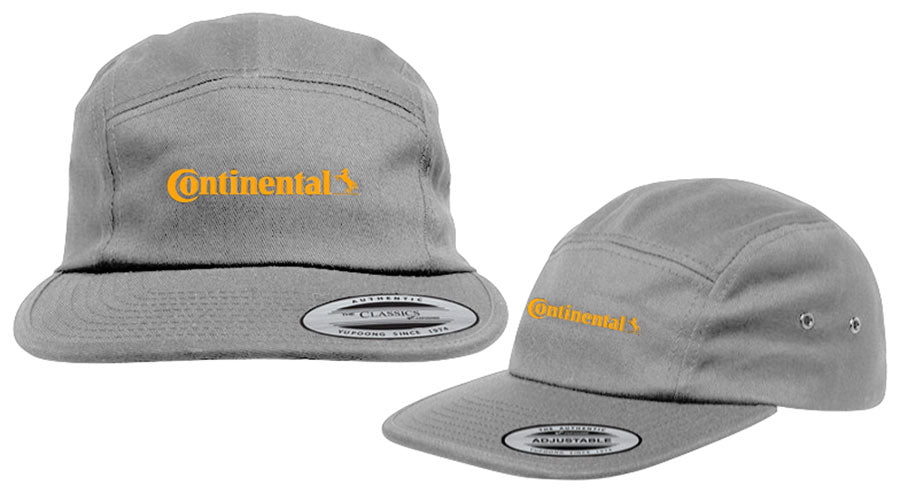 Gorra Continental de 5 paneles - Gris