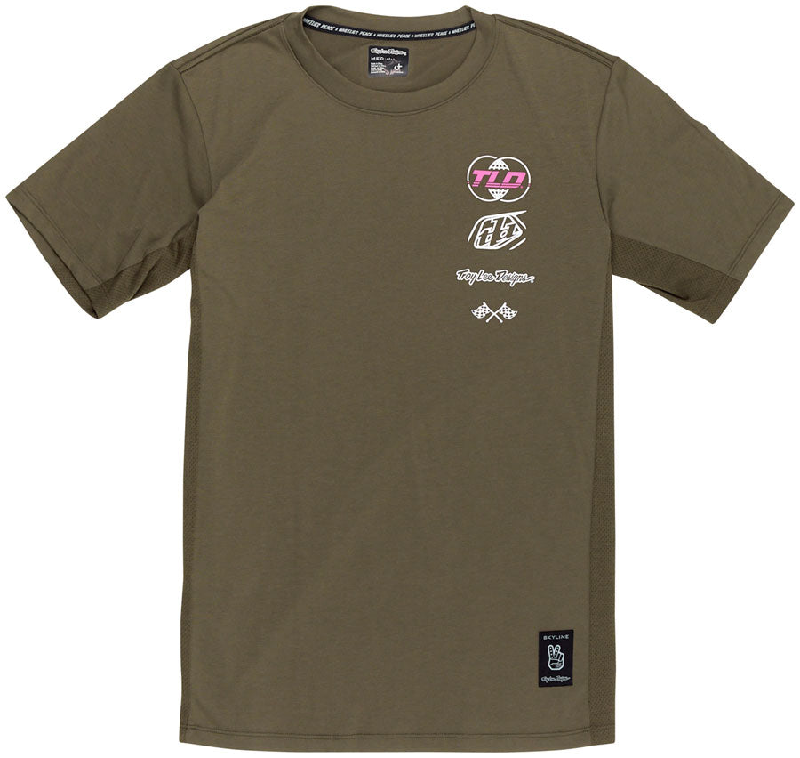 Troy Lee Designs Skyline Short Sleeve Ride Tee – Worldwide Caper X-Large