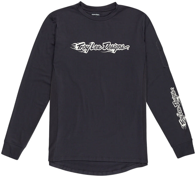 Troy Lee Designs Ruckus Long Sleeve Ride Tee – Burn Out Carbon X-Large