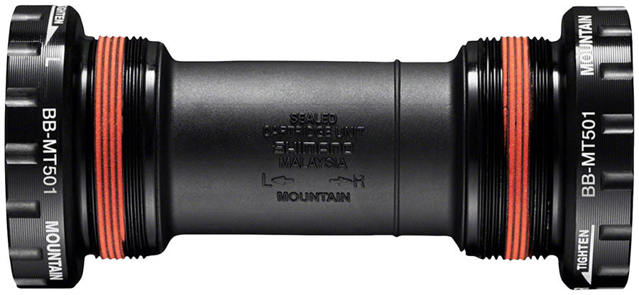 Pedalier Shimano BB-MT501 (inglés) - Inglés (68/73 mm) Compatible con eje Hollowtech II (negro)