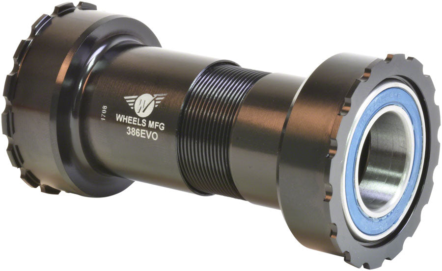 Pedalier Wheels Manufacturing 386EVO - Rodamientos ABEC-3 para bielas SRAM de 22/24 mm (negro)