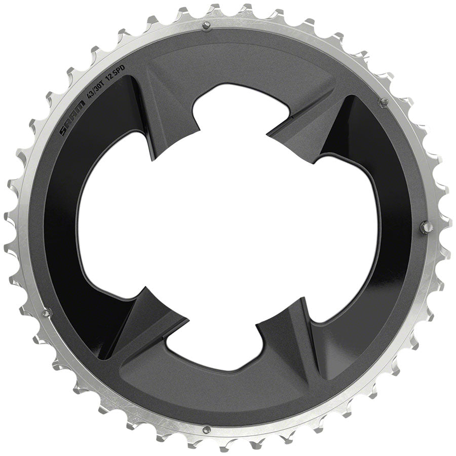 SRAM Rival 2x12-Speed Chainring - Black - Outer, 48t