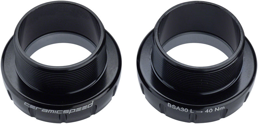 Pedalier CeramicSpeed ​​BSA30 - Rosca BSA, eje de 30 mm, pistas revestidas, negro