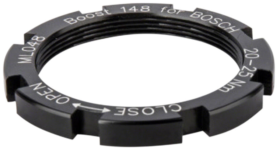 Anillo de bloqueo para bicicleta eléctrica Bosch - Boost148, anodizado en negro