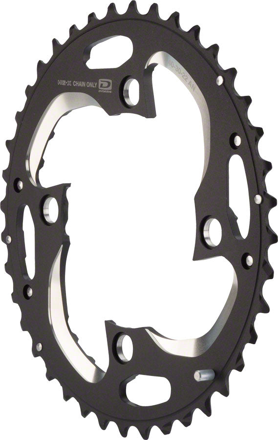 Plato exterior Shimano XT M782 de 40 dientes y 96 mm para 10 velocidades (juego de 40-30-22 dientes)
