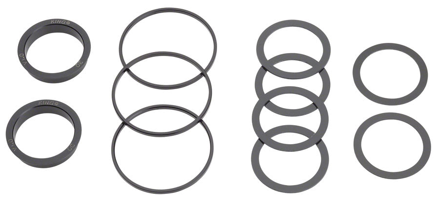Kit de montaje de pedalier Chris King ThreadFit T47 30x para ejes de 30 mm (negro)